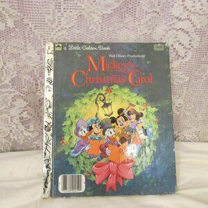 Little Golden Book Mickeys Christmas Carol Book